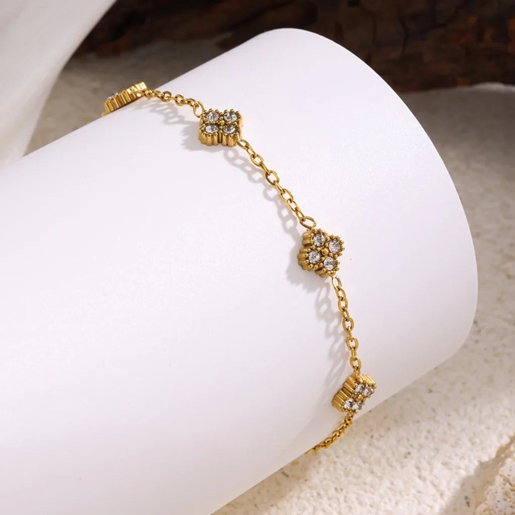 Bracelet Éclat Doré Fleur