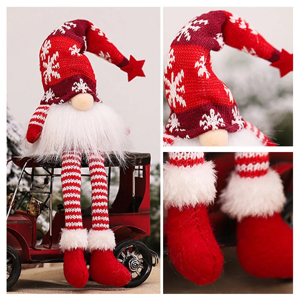 Gnome Lumineux de Noël – Poupée Décorative Sans Visage LED
