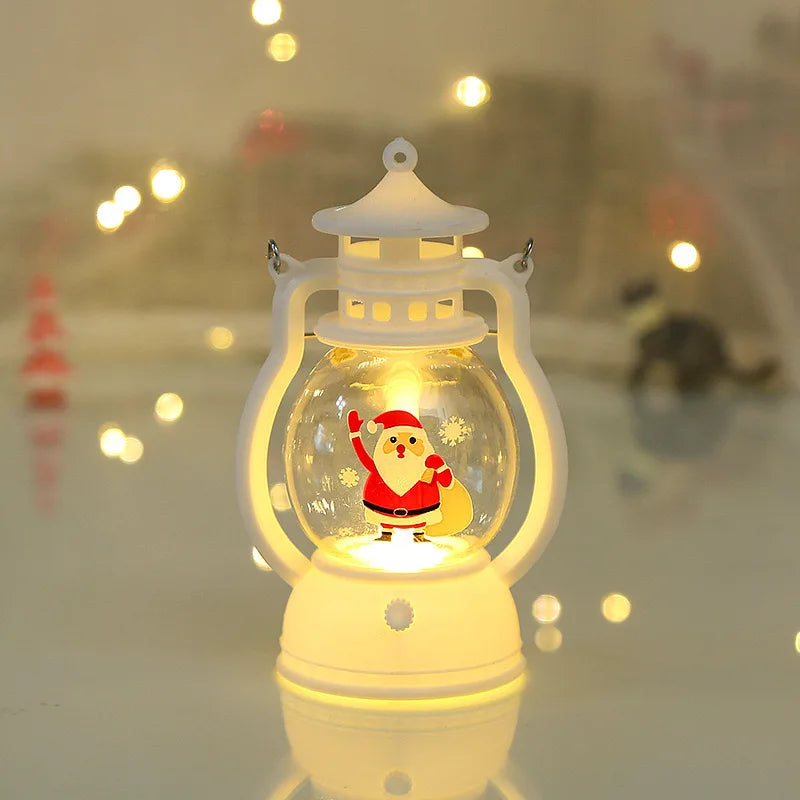 Lanterne LED de Noël – Père Noël, Bonhomme de Neige & Sapin Lumineux