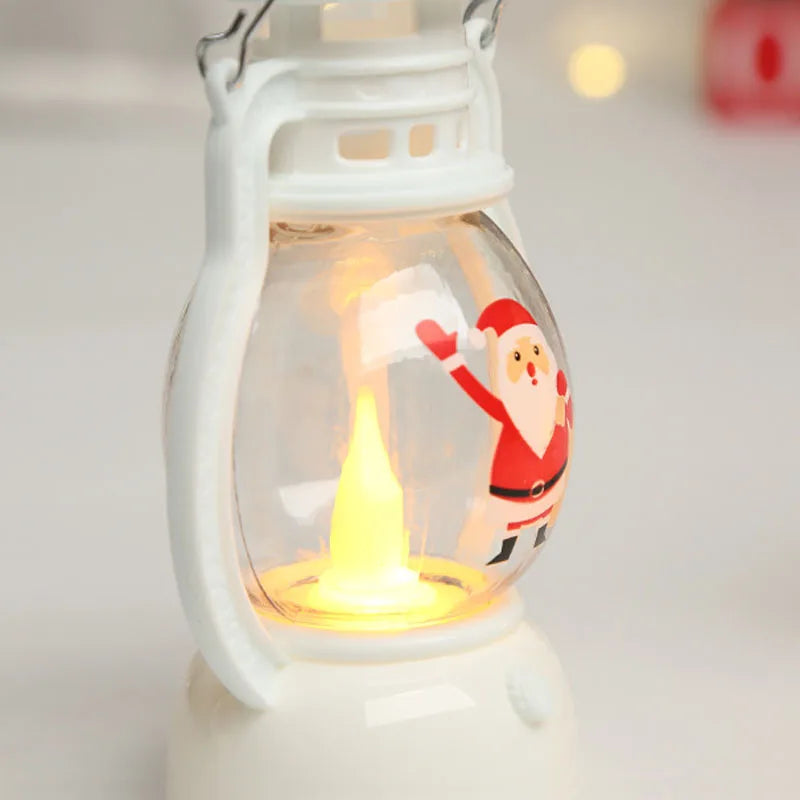 Lanterne LED de Noël – Père Noël, Bonhomme de Neige & Sapin Lumineux
