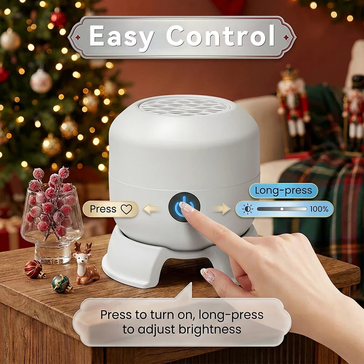Projecteur LED de Noël 22 Motifs – Rotation 360° USB